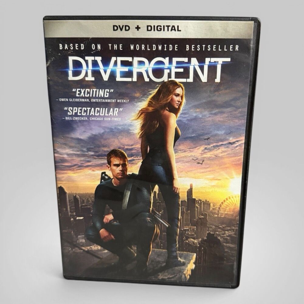 DIVERGENT (DVD, 2014) - SHAILENE WOODLEY THEO JAMES - HANZ ZIMMER